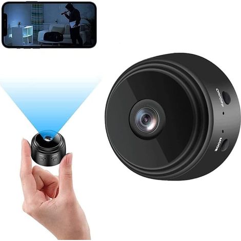 Mini-WLAN-Überwachungskamera (1080p) für den Innen- und Außenbereich – Speicherkarte nicht im Lieferumfang enthalten (1/5)