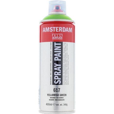 Bombe de peinture Amsterdam 400 ml vert jaunâtre (1/2)