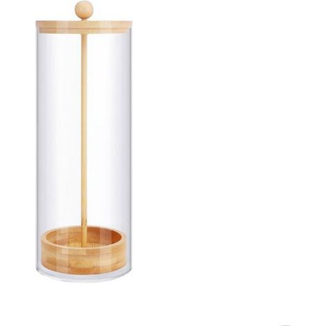 Porte-paille Hauteur de paille en bois simple distributeur d'organisateur de paille de comptoir à meuble rangement UN (1/4)