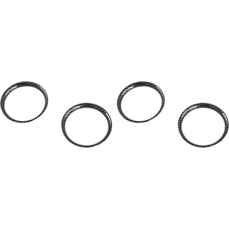 4X para Navara NP300 2016-2021 Cubierta del marco de la salida de ventilación del aire acondicionado delantero del automóvil de fibra de carbono