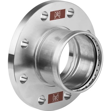 Viega Transición de brida Temponox XL, DN 65, d 76,1mm, n 8 acero inoxidable Modelo 1759XL, 811174