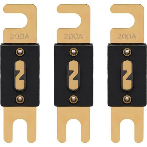 Lntyq ANL Fusible 200A 32V Fusibles ANL-200A Voiture à Plats 200 Ampère 32VDC pour Auto Audio Protection (Lot de 3 Pièces) (1/4)