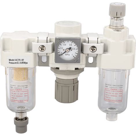 Schmiernippelabscheider für Kompressoren, Gehäuse aus Aluminiumlegierung, G1/4-Zoll-Luftfilter für Druckluftwerkzeuge (1/5)
