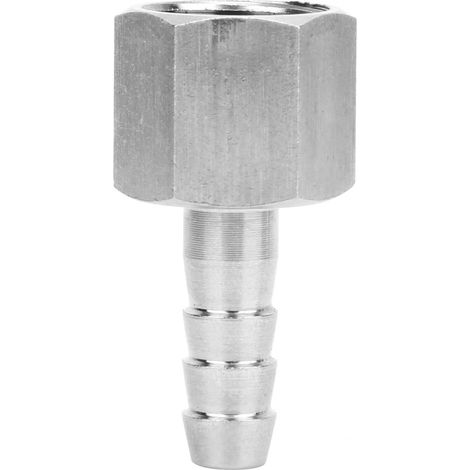 2PCS Connecteur à filetage femelle BSPP 3/8 po Joint à barbes Raccord rapide pneumatique (3/8 po - 6 mm) (1/5)