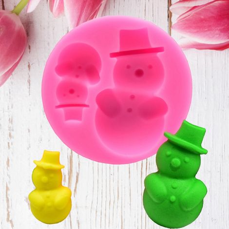 DIY-Weihnachts-Silikonform, verschiedene dekorative Kuchen-, Fondant- und Schokoladenformen (1) (1/5)