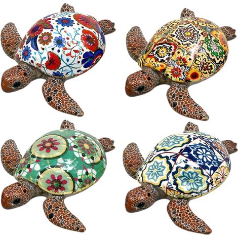 Signes Grimalt Figura De Tortuga Novedad Tortuga 4U Novedad Multicolor 18x21x6cm 40112