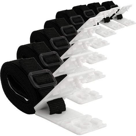 8 Set de fixation de rouleau de couverture de piscine Kit de sangles de couverture solaire Kit de fixation de bobine de couverture (1/4)