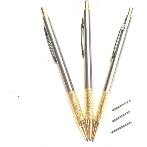 Automatischer Gravierstift mit zwei Spitzen für Glas, Keramik und Metall mit Logo, Diamantgravurwerkzeug (Gold) (1/5)