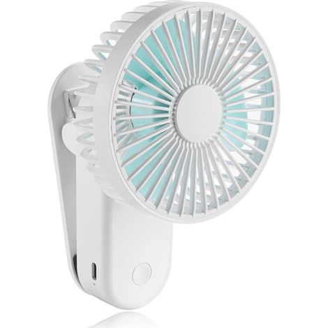 USB Tischventilator leise  Mini Ventilator für Schreibtisch mit 3 Geschwindigkeitsstufen für Home Office, Schlafzimmer & Tisch PC (1/5)