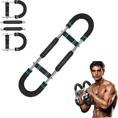 Tragbarer Unterarmtrainer, Arm und Handmuskeltrainer, U förmige Dreharmtrainer, verstellbare Brustvergrößerer und Kraft-Fitnessgeräte für den perfekten männlichen Körper