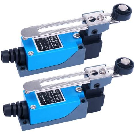 Sollbry 2 Pièces ME-8108 Interrupteur de Fin de Course Momentané,Interrupteur Levier deLevier Rotatif Réglable NC-NO Pour les machines et autres équipements électroniques ME-8108 (1/5)