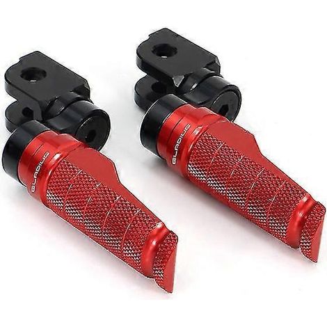 Verstellbare Motorrad-Fußrasten vorne, passend für Suzuki SV650 (2016–2022), SV650X (2018–2022), SFV650 Gladius (2009–2015) und Katana – rotes Gladius-Logo