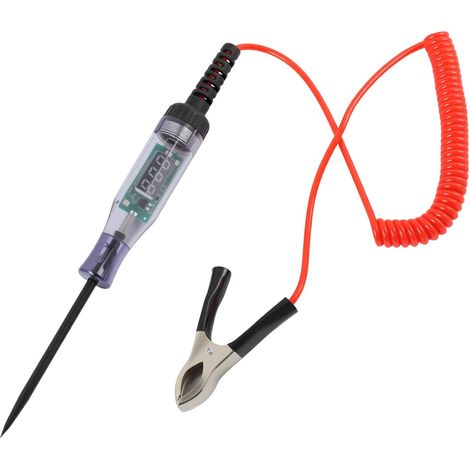 3-120V Car Voltage Tester Screwdriver Fuse Tester Car Digital Test Lamp with Crocodile Clip for Car Truck Motorcycles (1/5)
