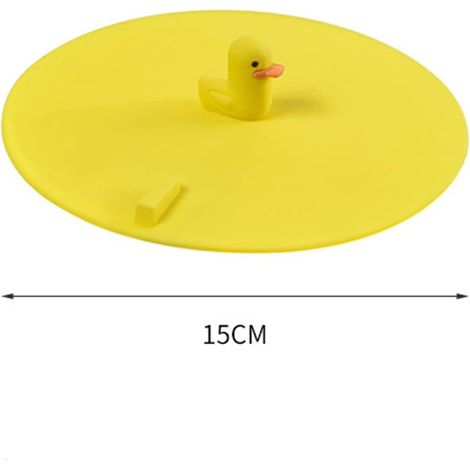 Bouchon de vidange en silicone Petit Canard Jaune pour douche, cuisine, baignoire, égouts, cuisines, salles de bains, buanderies (1/4)