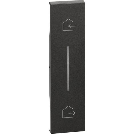 Cover illuminabile simbolo Entra/Esci Living Now Nera KG40