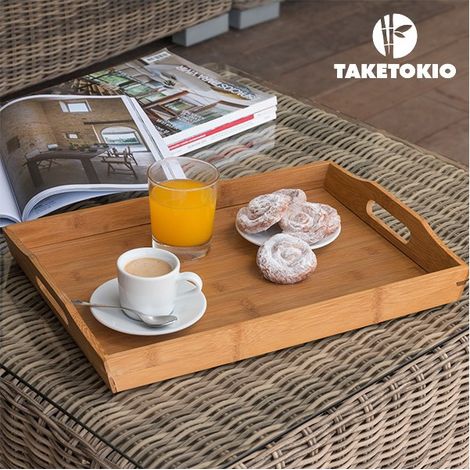 Plateau petit-déjeuner BAMBOU, bambou (1/3)