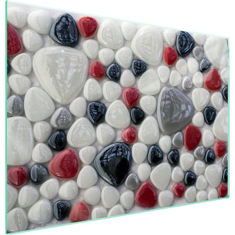 Piastra protettiva in vetro per piano cottura 70x52 Pietra (1/5)