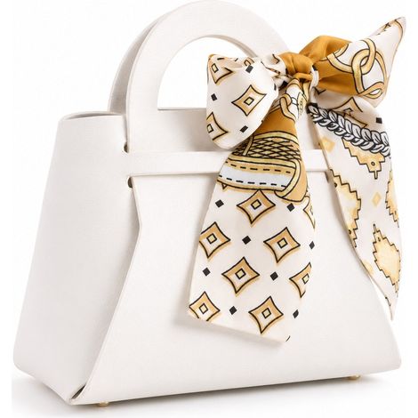 Bonturi Casa BORSETTA MINI Bomboniera FOULARD WHITE Portaconfetti 1 Pz (1/3)