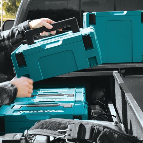 Boîte empilable robuste, boîte de rangement d'outils matérielle multicouche combinée empilable multifonctionnelle boîte à outils portable de qualité industrielle boîte n ° 1 (395 295 105 mm) une piè (1/2)