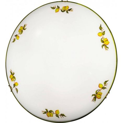 Kolarz MOON - Plafonnier affleurant de style cottage en laiton antique, 3x E27 (1/3)