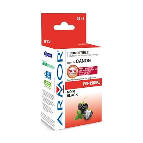 Cartouche Armor compatible Canon PGI1500XLBK noire pour imprimante jet d'encre (1/5)
