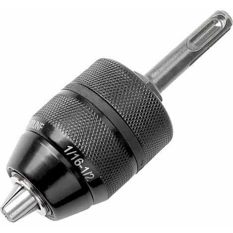 royaluxe - 2-13mm Lourds Professionnel 1/2-20 UNF Outil de Mandrin de Perçage Sans Clé à Changement Rapide Avec 6.35mm(1/2) SDS Adaptateur (1/5)