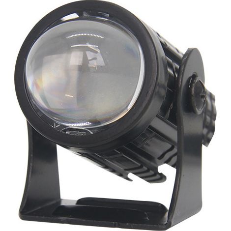 1 phare LED pour moto, mini projecteurs en aluminium, feux externes bicolores pour motos et véhicules électriques (1/5)