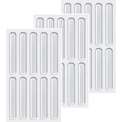 Tampons de Protection Transparents, Pare-Chocs en Caoutchouc Tapis De Meubles Tapis Anti-Bruit Transparent pour Portes D'armoires,Cuisine,Salle de Bain,Bureau (1/5)