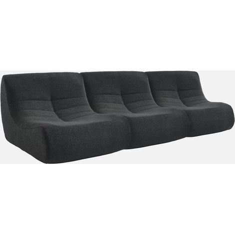 Sofá modular en borreguito texturizado, 3 plazas (1/5)