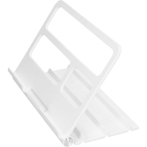 Support de tablette portable multi-angles réglable pour tablettes iOS et Huawei (blanc) (1/5)