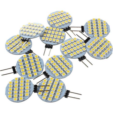 10x G4 SMD 24 LED Cabinet Marine Car Bulb Lamp 12V Warm White Light-- (1/5)
