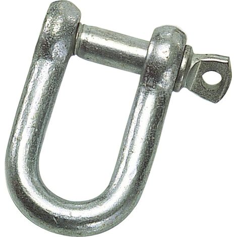 Manille droite galvanisée 22 mm. 7/8" Usage Domestique