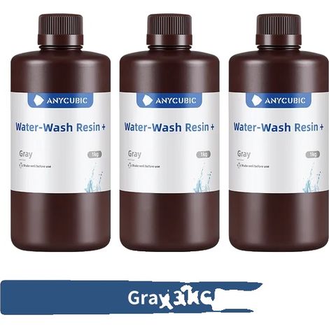 3D-Druckerharz, pflanzenbasiert, wasserlöslich, Grauwasser 3 kg (1/2)