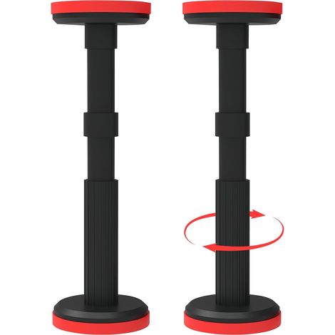 Lot de 2 Barres de support télescopiques, Réglable 18-45 cm, Nylon haute résistance, Charge 400 kg, Pour armoire et salle de bain
