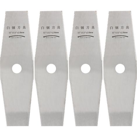 4 pièces lame de débroussailleuse 12 pouces dentée en acier rapide haute vitesse, accessoires pour coupe-herbe (1/5)