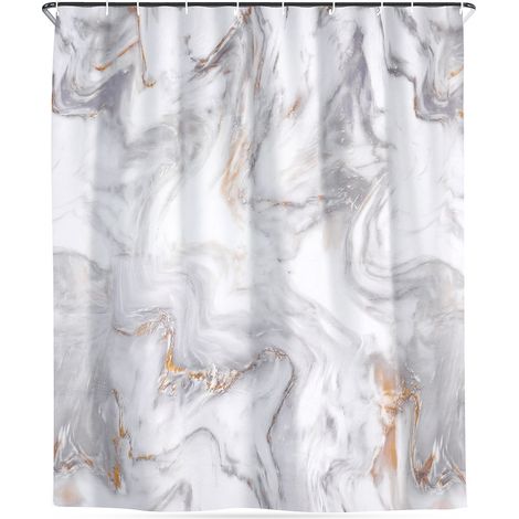 Tenda da doccia per vasca da bagno con ganci 180x180 cm (1/5)