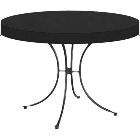 Housse Pateau Table de Jardin Housse Protection Ronde Exterieur Imperméable Anti UV Tissu Oxford Ø110X10cm (1/5)