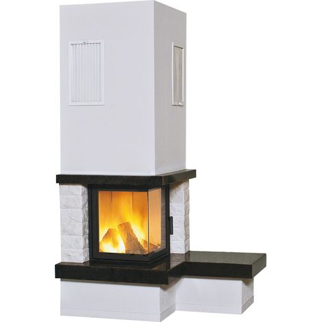 Marmorkamin Nebraska (5 KW) 2 BANK rechts Kaminbausatz