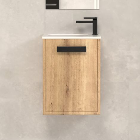 Meuble lave-mains 40x22cm - roble (chêne clair) - COSMOS (1/3)