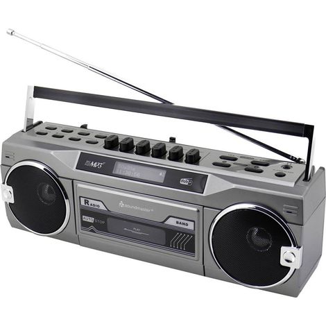 soundmaster Registratore di cassette retrò con radio DAB+, FM Cassette, DAB+, FM, Bluetooth, AUX (1/5)