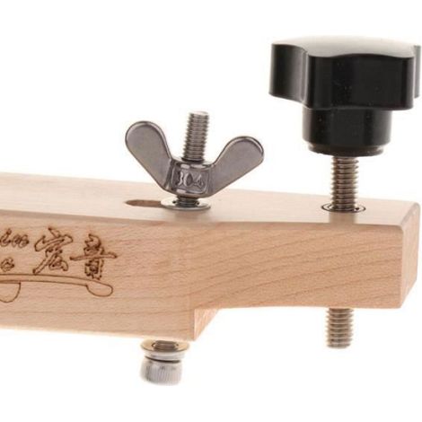 Pince Pour Chevalet De Guitare - Acier Inoxydable Et Érable - Pour Réparation Et Installation De Chevalet - 1 Pièce (1/4)
