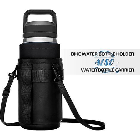 Porte-bouteille isotherme sans vis pour guidon de vélo - Fixation Velcro robuste, compatible avec les vélos adultes et enfants (1/5)