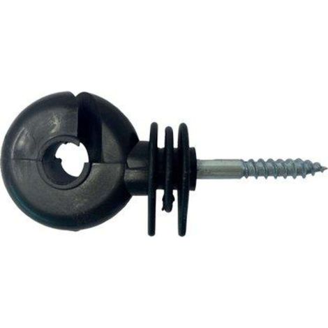 ISOLATORE ELETTRORECINZIONE OCCHIOLO VITE LEGNO - X FILO + CORDA - 50 pezzi