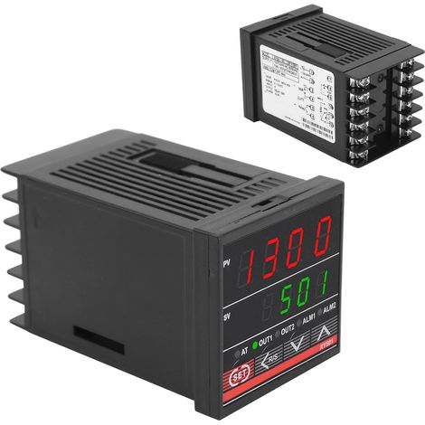 Régulateur de température PID, relais de chauffage/refroidissement numérique avec support de montage, 240 V CA (1/5)