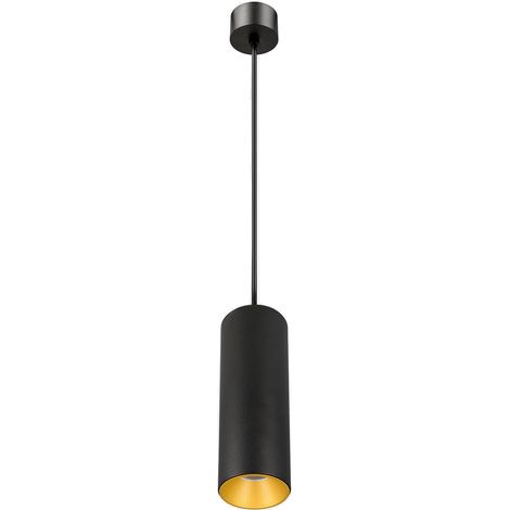 Colgante Play Deco Pendant 8.6W Blanco Cálido 3000K CRI 92 DALI-2 Negro/Oro Iluminación Colgante Moderna