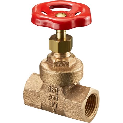 OVENTROP Saracinesca Hygate ATR con filetto interno PN 25 DN 15, G 1/2, Bronzo rosso, 1043004