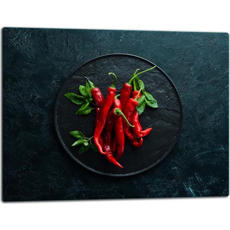 Schneidebrett aus Glas, 52x40 cm, Chili (1/5)