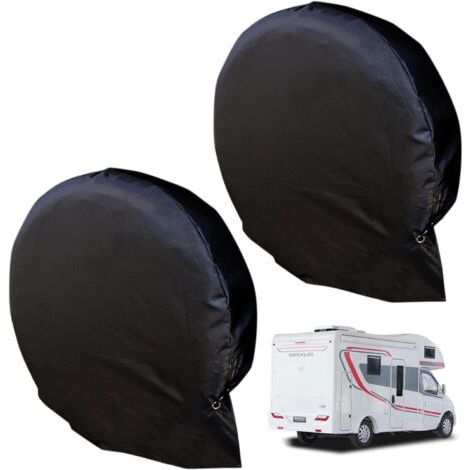 Spare Wheel Cover 2 pièces Enveloppe de Roue de Secours pour Voiture Housse pour protéger Les Roues de Caravane pour véhicules caravanes Camping Cars remorques camions et de Nombreux véhicules (1/5)