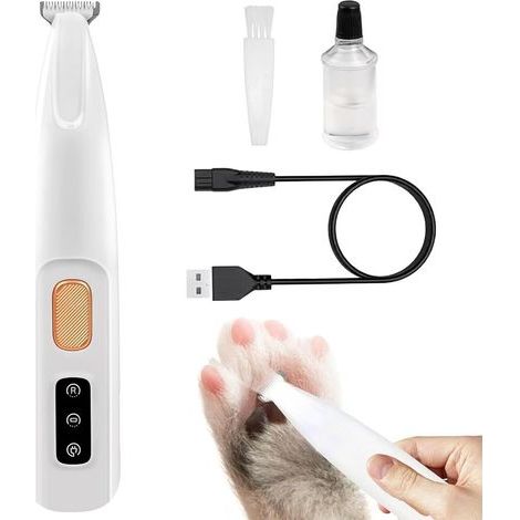 Tondeuse Chien, Tondeuses Pour Chiens Étanche Poil Long Epais, Rasoir Pour Chiens Chat Faible Bruit, Tondeuse Chat Avec Lumière Led, Tondeuse Étanche Et Rechargeable Pour Pattes d'Animaux (1/5)