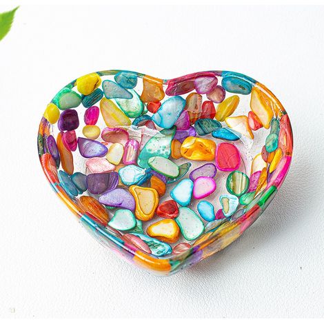 Bol À Bijoux En Forme De Cœur - Rangement Pour Anneaux Et Bracelets - Décoration De Commode Romantique - Lot De 1 Pièce (1/5)